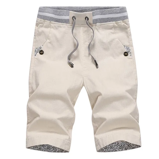 NEWEST SUMMER CASUAL MEN'S SHORTS 100% COTTON BEACH SHORTS