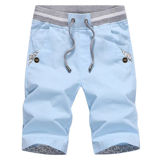 NEWEST SUMMER CASUAL MEN'S SHORTS 100% COTTON BEACH SHORTS