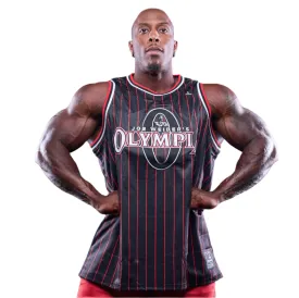 Olympia Basketball Jersey Pinstripes Black 23