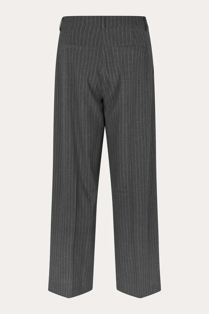 Oval Square Dark Gray Pinstripe Rowy Trousers