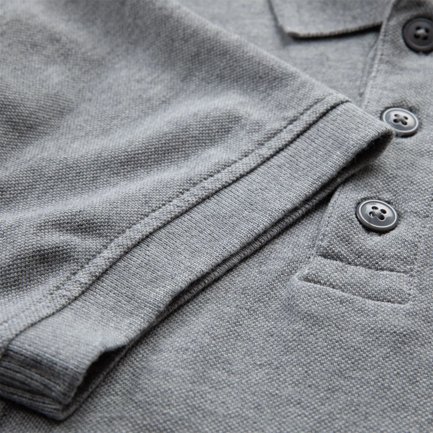 Play Well Polo Grey Melange - AW24