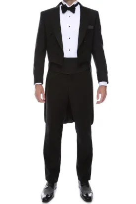 "Trafalgar" Black Tailcoat Tuxedo