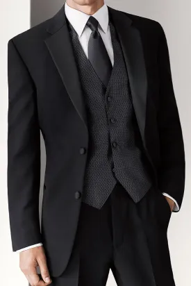 "Tribeca" Black 2-Button Notch Tuxedo (2-Piece Set)