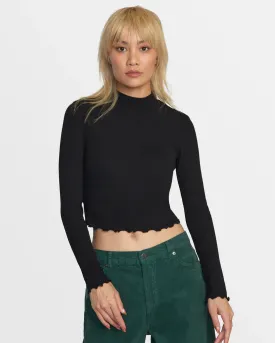 RVCA Saved Long Sleeve Crop Top