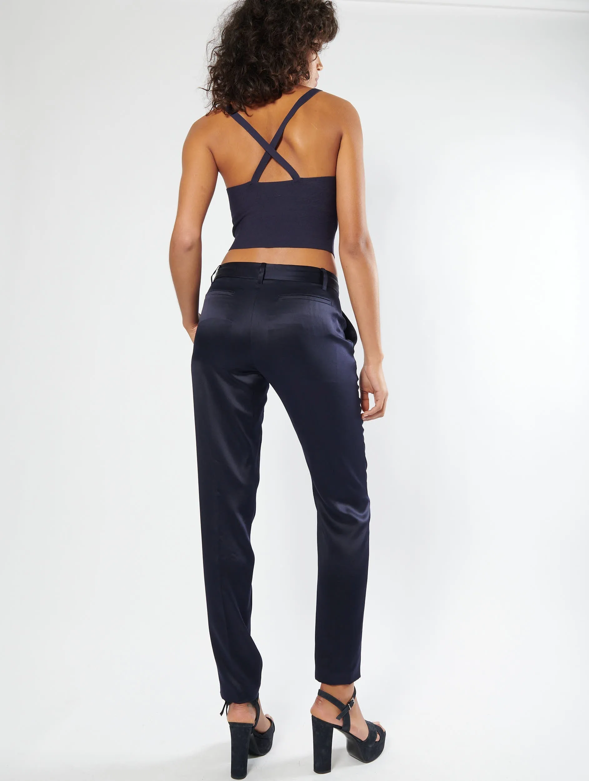 Silk satin Roxy trousers