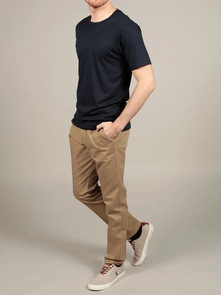 Slim  Fit Chino Trousers – Classic Khaki