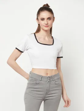 Square Neck Crop Top