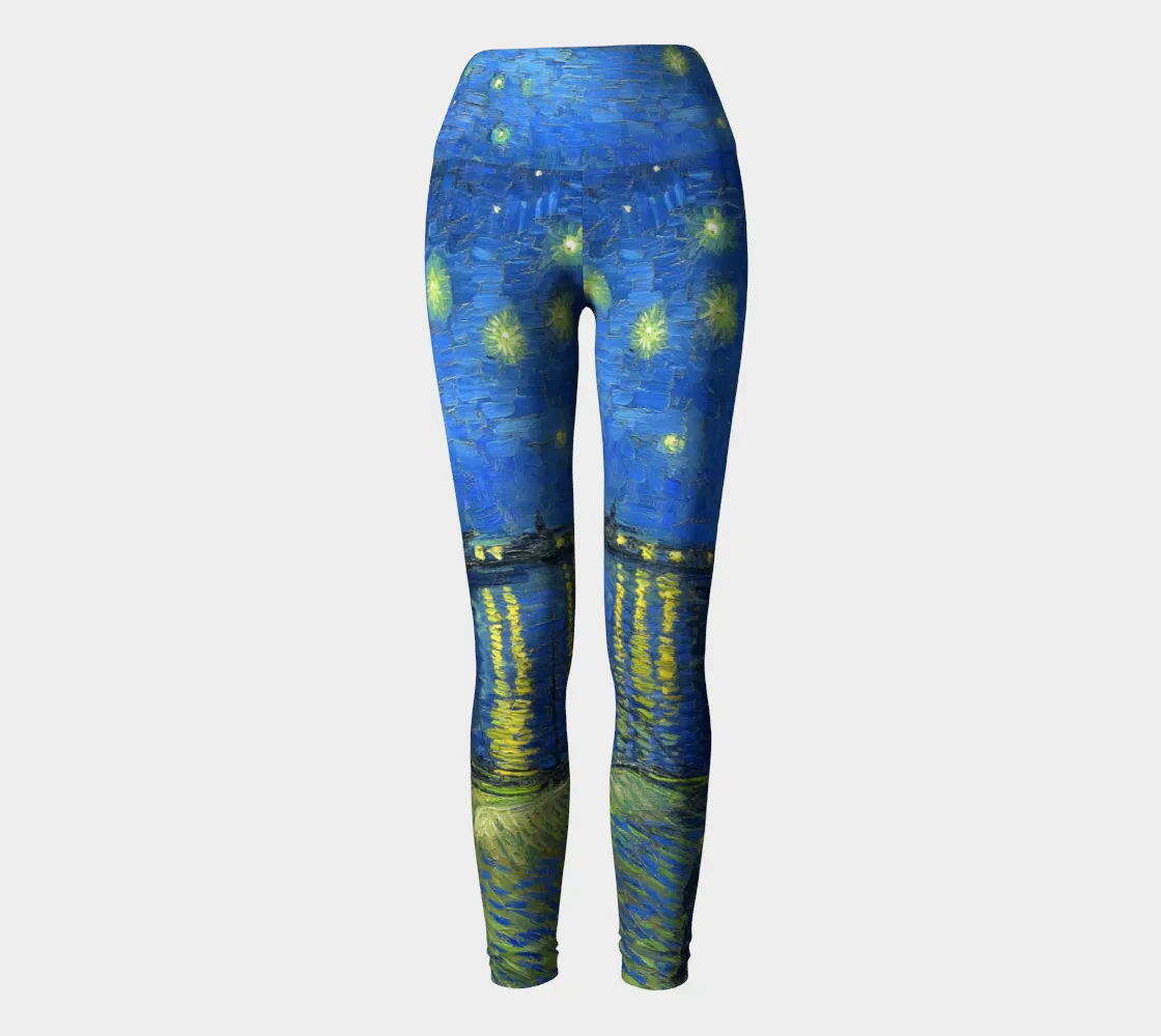 Starry Nights Over The Rhone Yoga Leggings