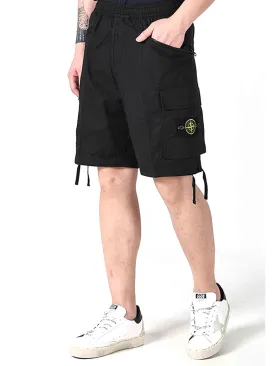 Stone Island Bermuda Cargo Shorts Black