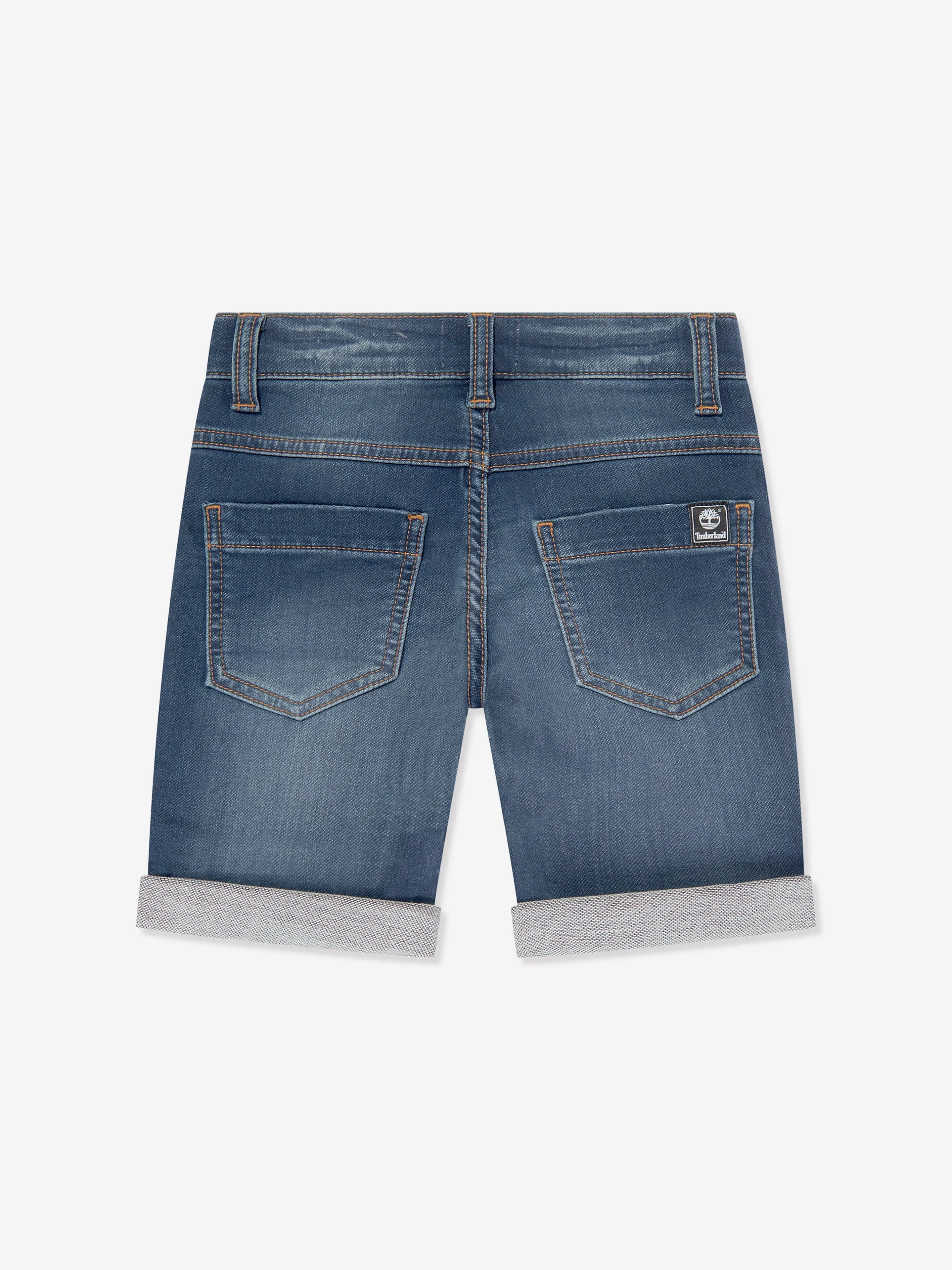 Timberland Boys Denim Knot Bermuda Shorts in Blue