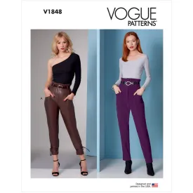 V1848 Misses' and Misses' Petite Pants