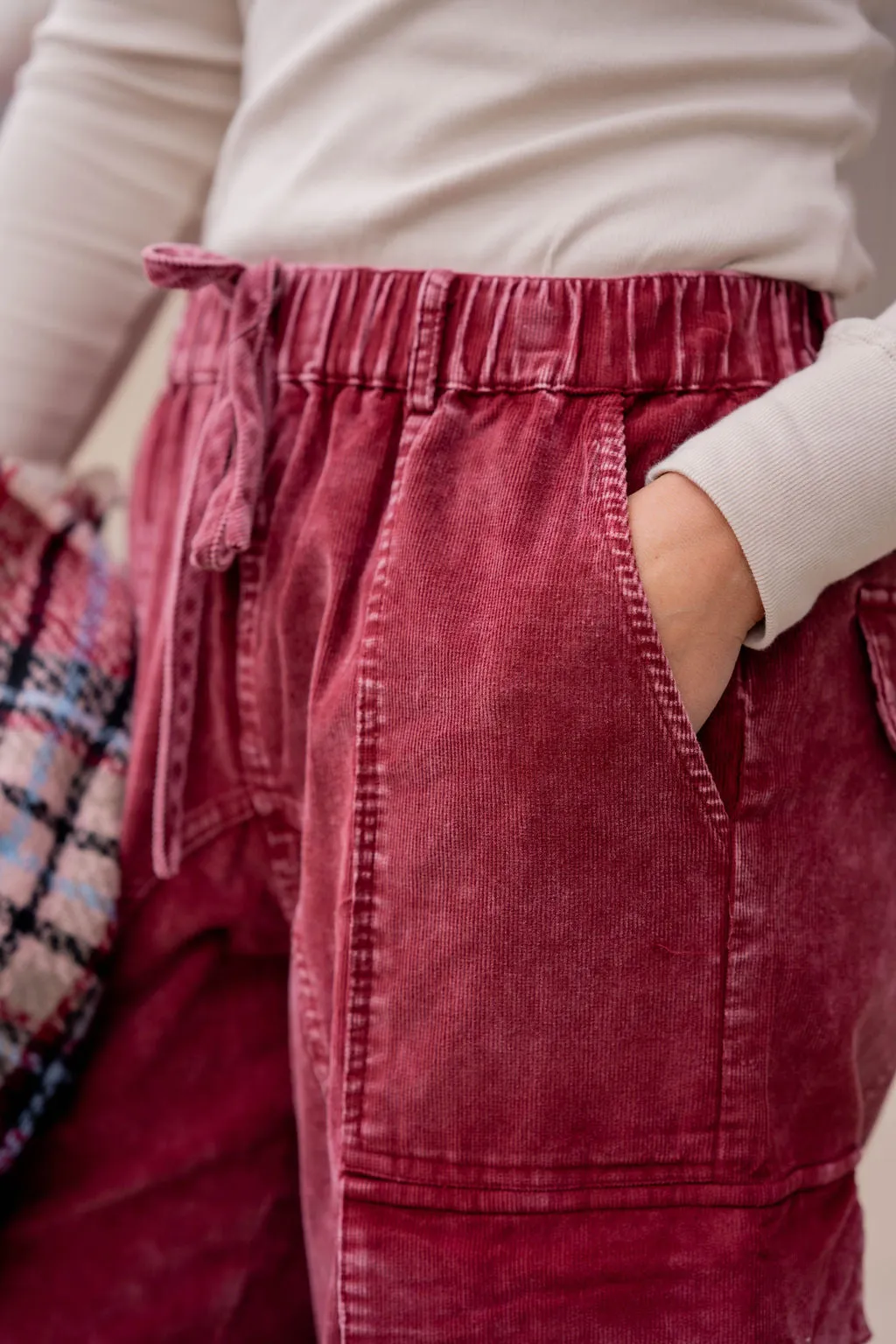 Vintage Washed Relaxed Cargo Pants