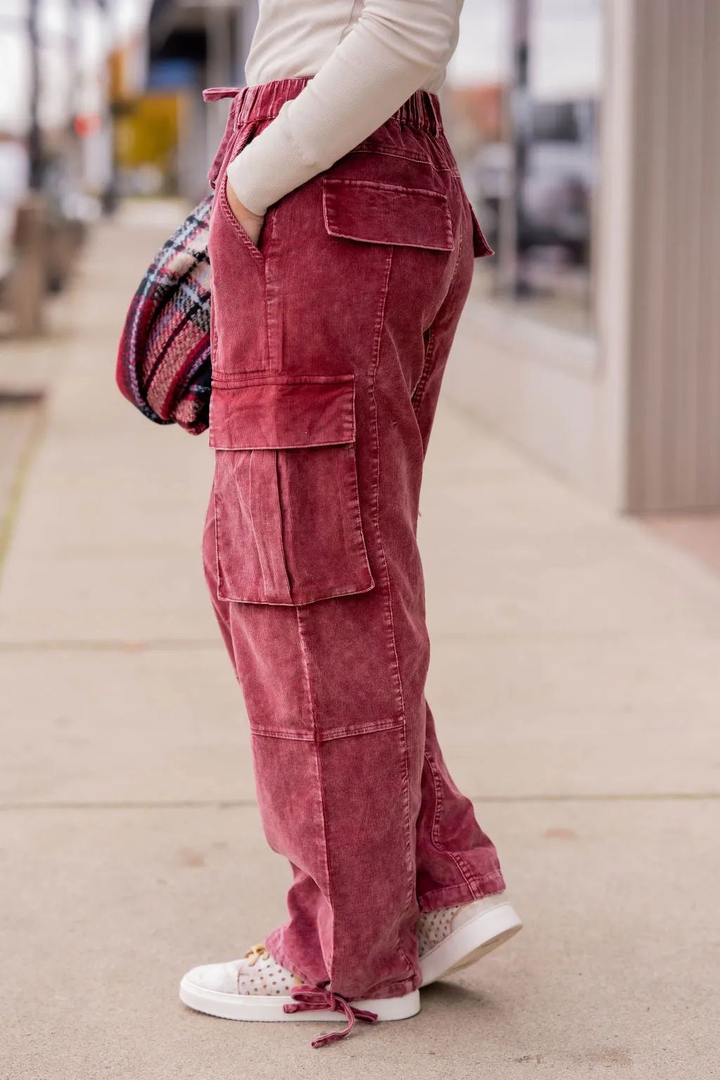 Vintage Washed Relaxed Cargo Pants