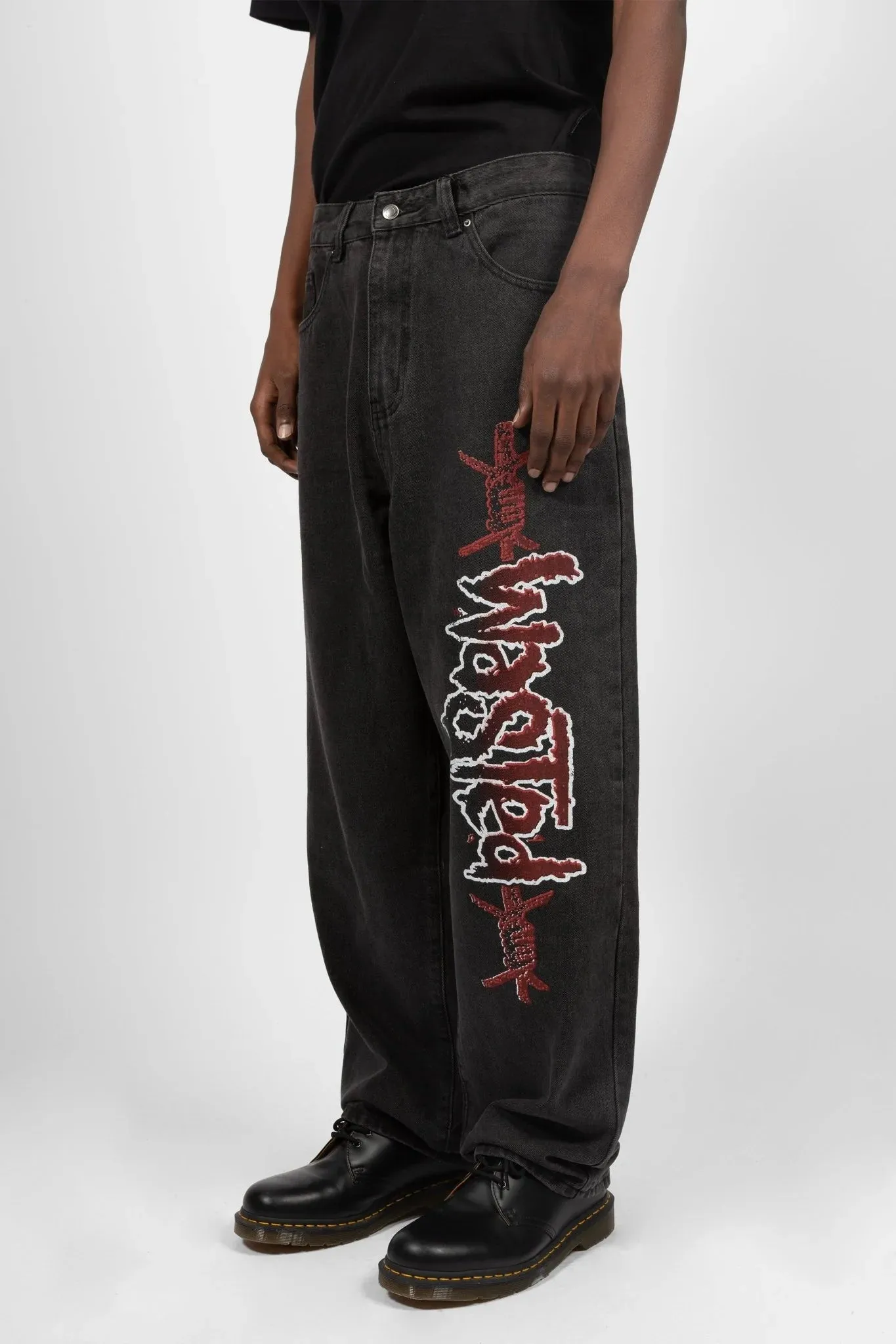 Wasted Paris Casper Pants Blind - Faded Black