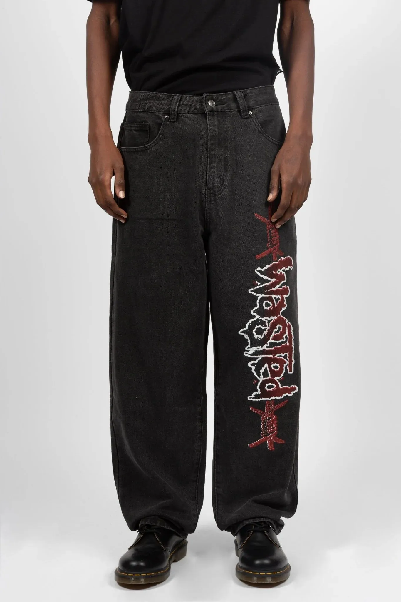 Wasted Paris Casper Pants Blind - Faded Black