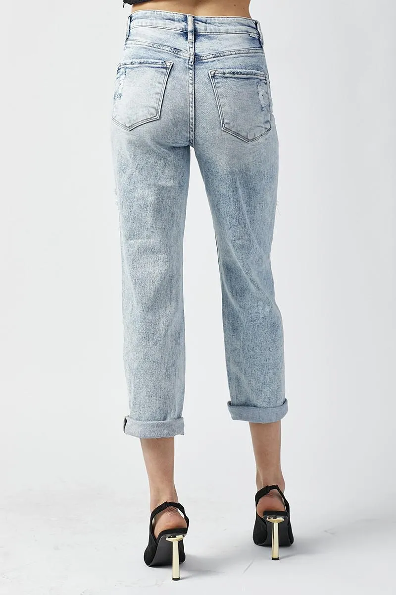 Weekend Getaway City Chic High-Rise Boyfriend Jeans