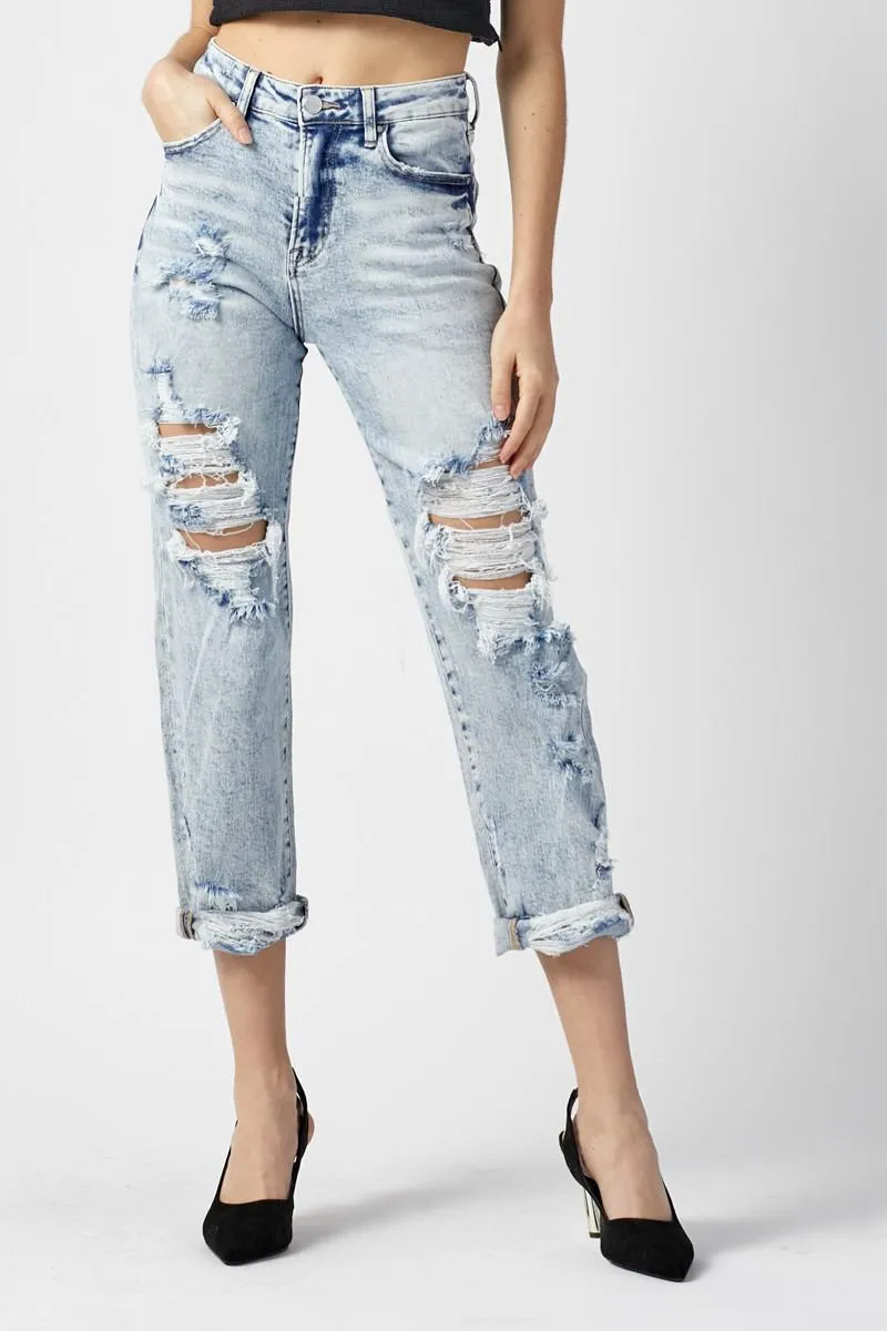 Weekend Getaway City Chic High-Rise Boyfriend Jeans