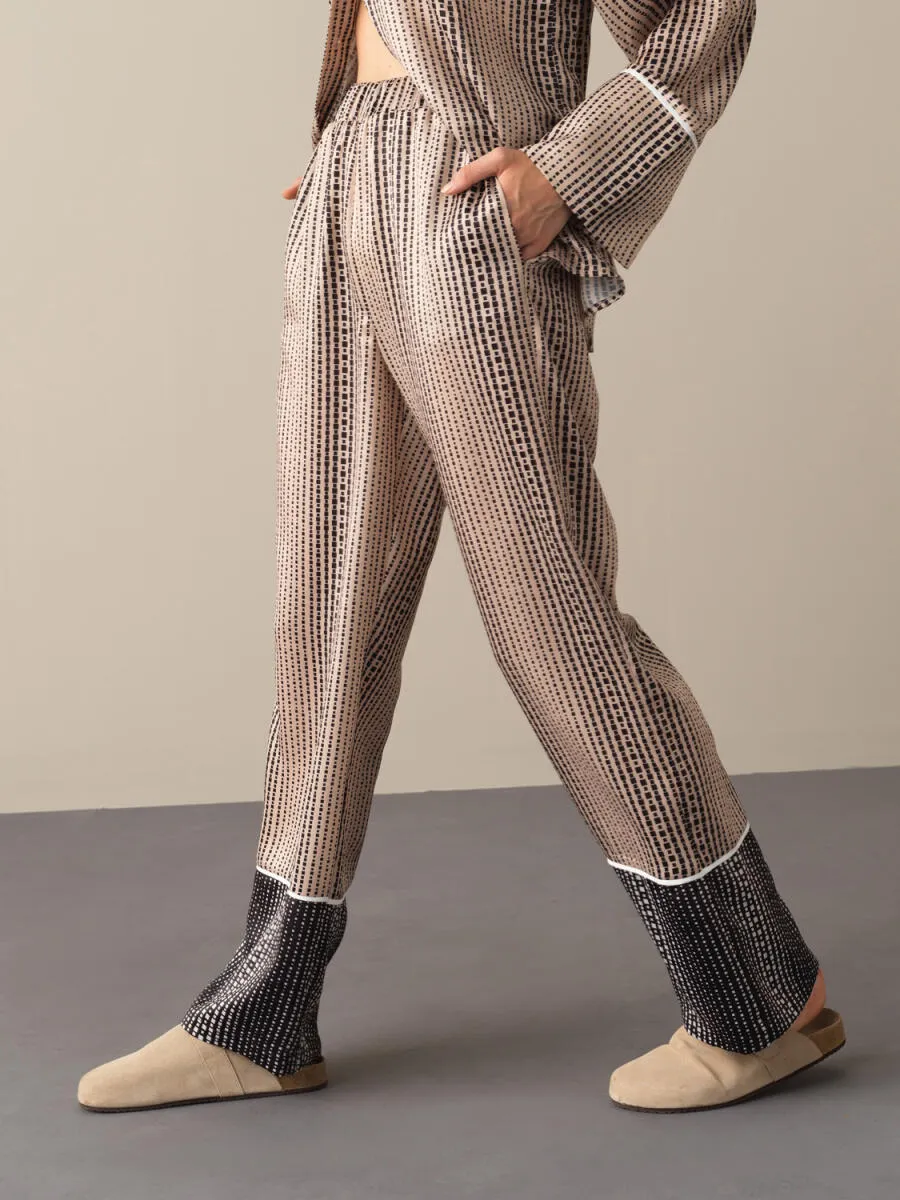 Wila Patterned Satin Trousers