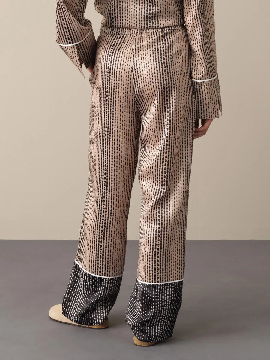 Wila Patterned Satin Trousers