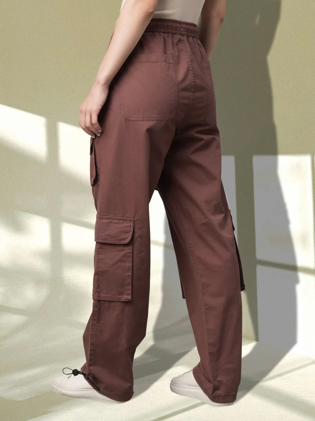 Women Utility Cargo - Maroon