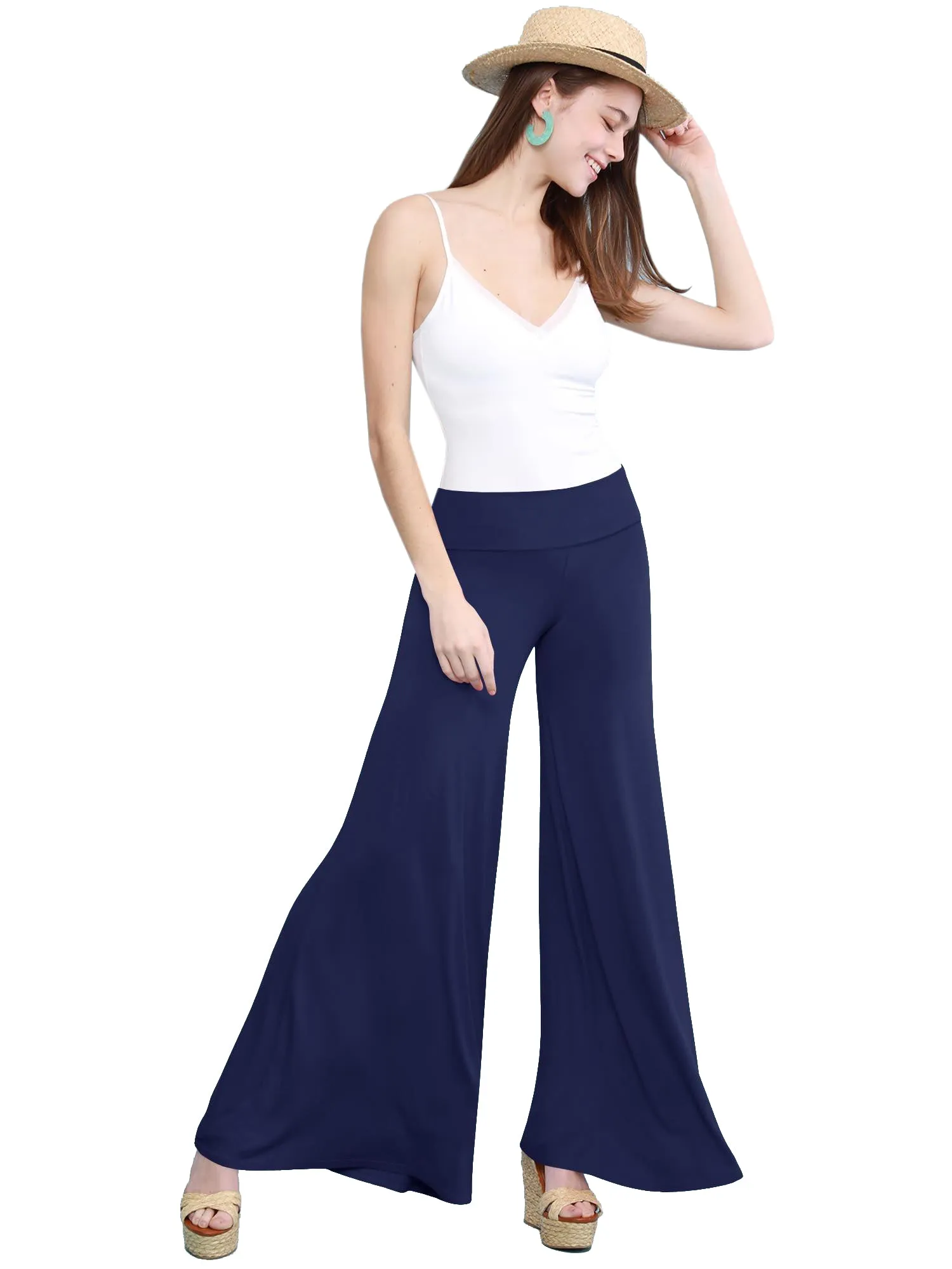 Women's Casual Comfy Wide Leg Palazzo Lounge Pants