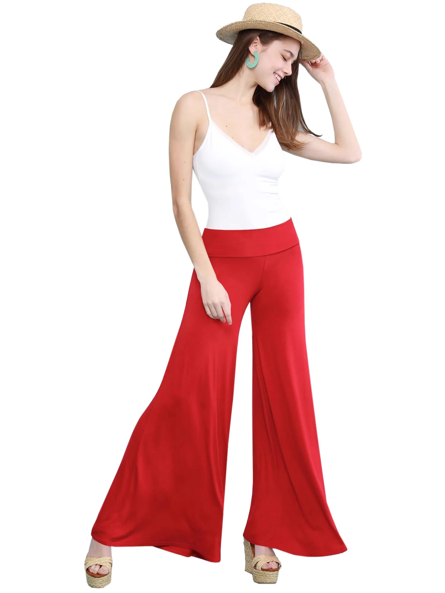 Women's Casual Comfy Wide Leg Palazzo Lounge Pants