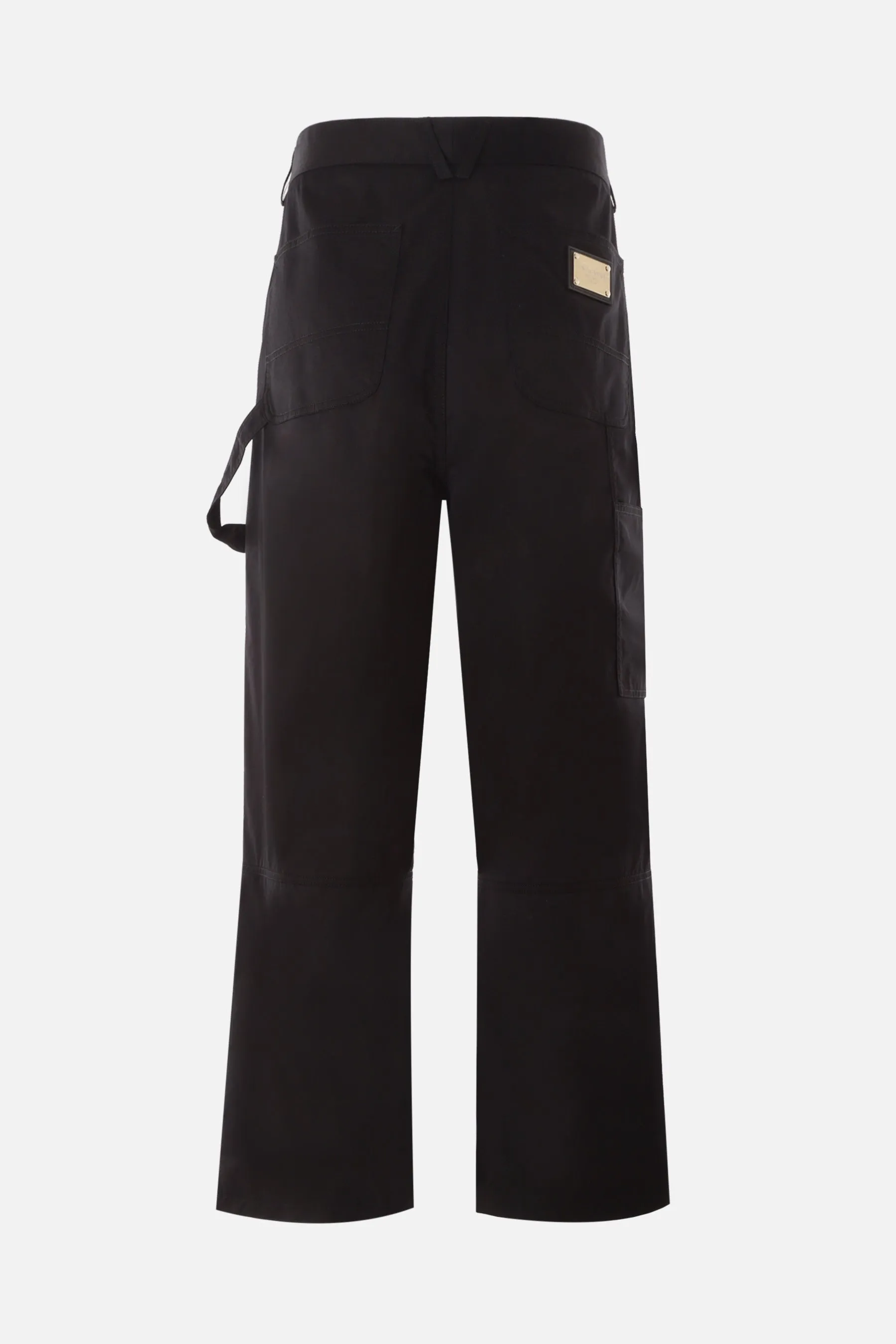 Workwear Pattern Cotton Gabardine Pants