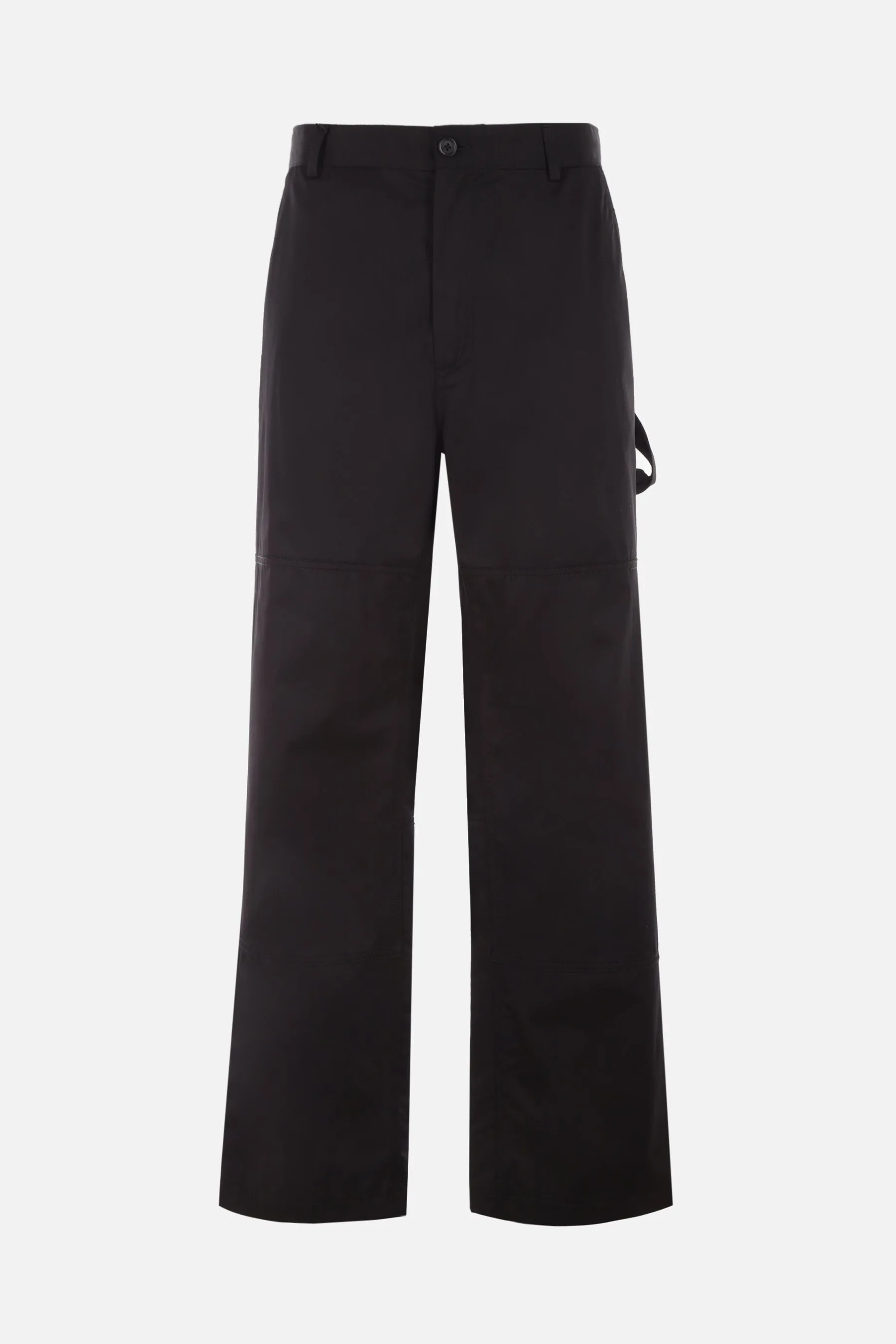 Workwear Pattern Cotton Gabardine Pants